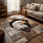 Sky Guardian area rug in a living room
