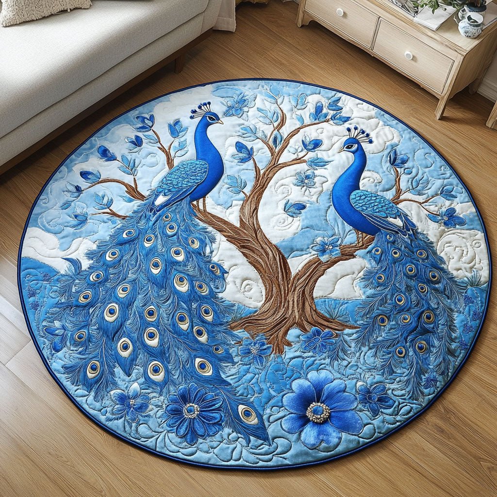 Sky Serenade Round Mat Rug - washable non-slip printed rug