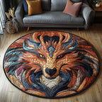 Sky Serpent Round Mat Rug - washable non-slip printed rug