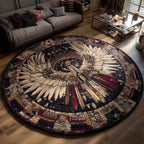 Skyward Dream Round Mat Rug - washable non-slip printed rug