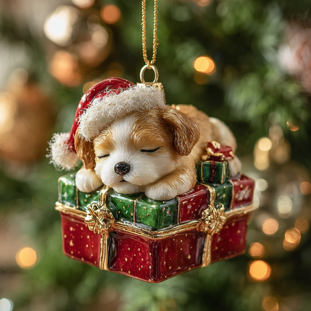 Sleepy Buddy Christmas Ornament
