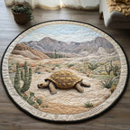 Slow Tortoise Round Mat Rug - washable non-slip printed rug