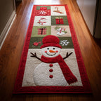 Smiling Snowman Runner Carpet Runner Rug - Cute Pet Design | Animal Printed Runner Rug