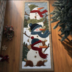 Snow Day Stroll Runner Carpet Runner Rug - Cute Pet Design | Animal Printed Runner Rug