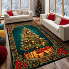 Snow Glow area rug in a living room
