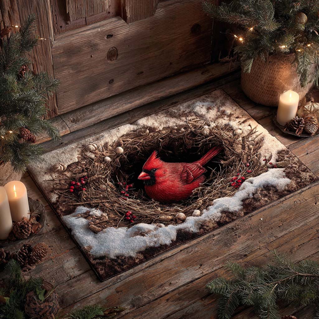 Snow Haven Doormat - Seasonal Holiday Design | Printed Welcome Doormat