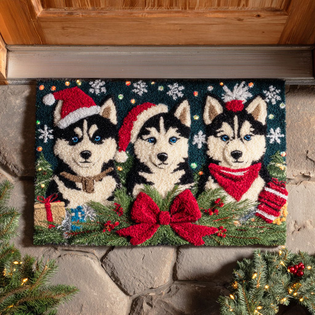 Snow Runner Doormat - Seasonal Holiday Design | Printed Welcome Doormat