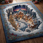 Snow Valley area rug in a living room