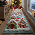 Snow Village Runner Rug - Nature Design | Serene Runner Rug