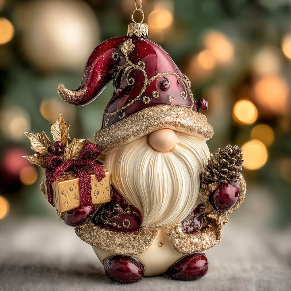 Snowcap Gnome Christmas Ornament