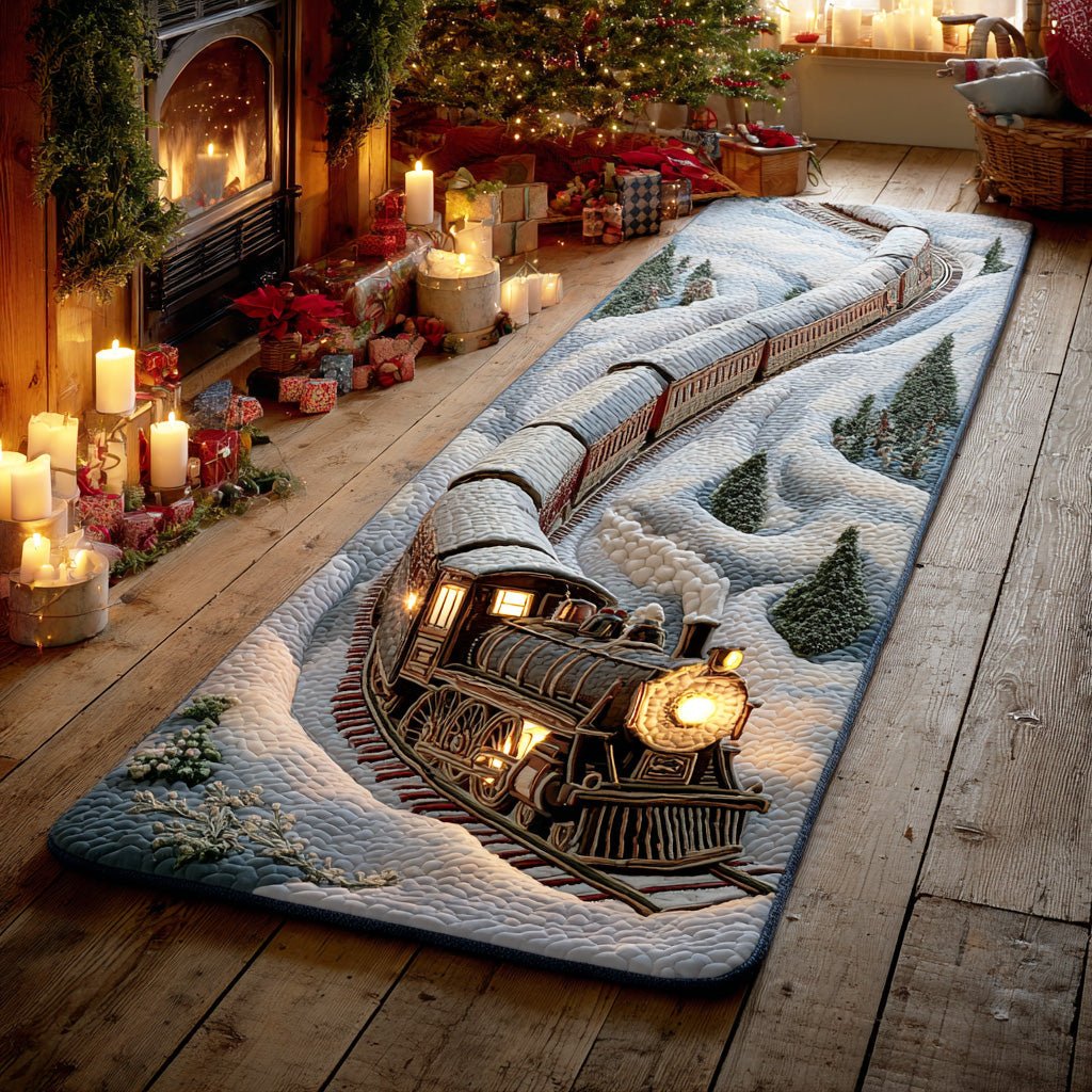 Snowfall Steam Route Runner Carpet Runner Rug - Cute Pet Design | Animal Printed Runner Rug
