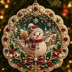 Snowman Winter Village Christmas Ornament