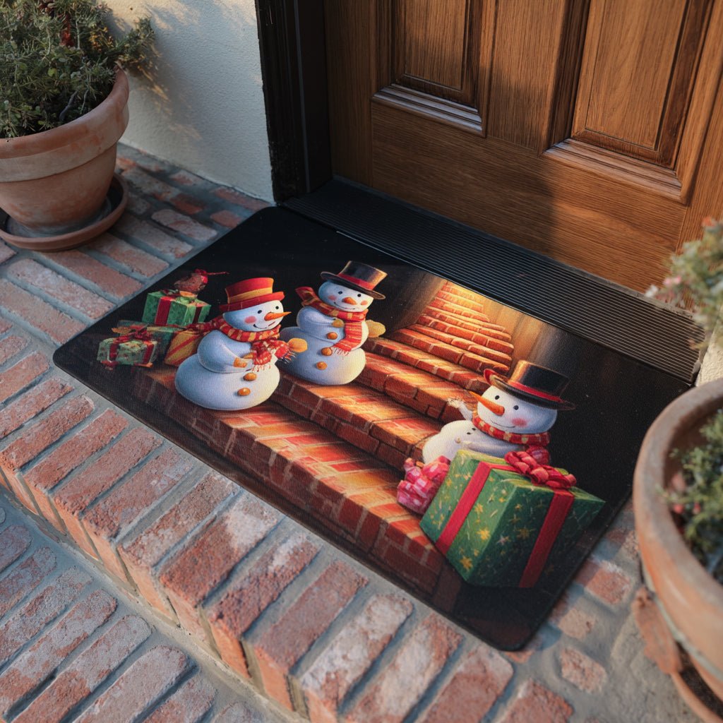 Snowman Christmas Ascent Doormat - Faith Inspired Design | Printed Welcome Doormat
