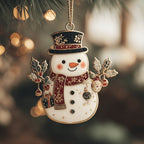Snowy Smile Christmas Ornament