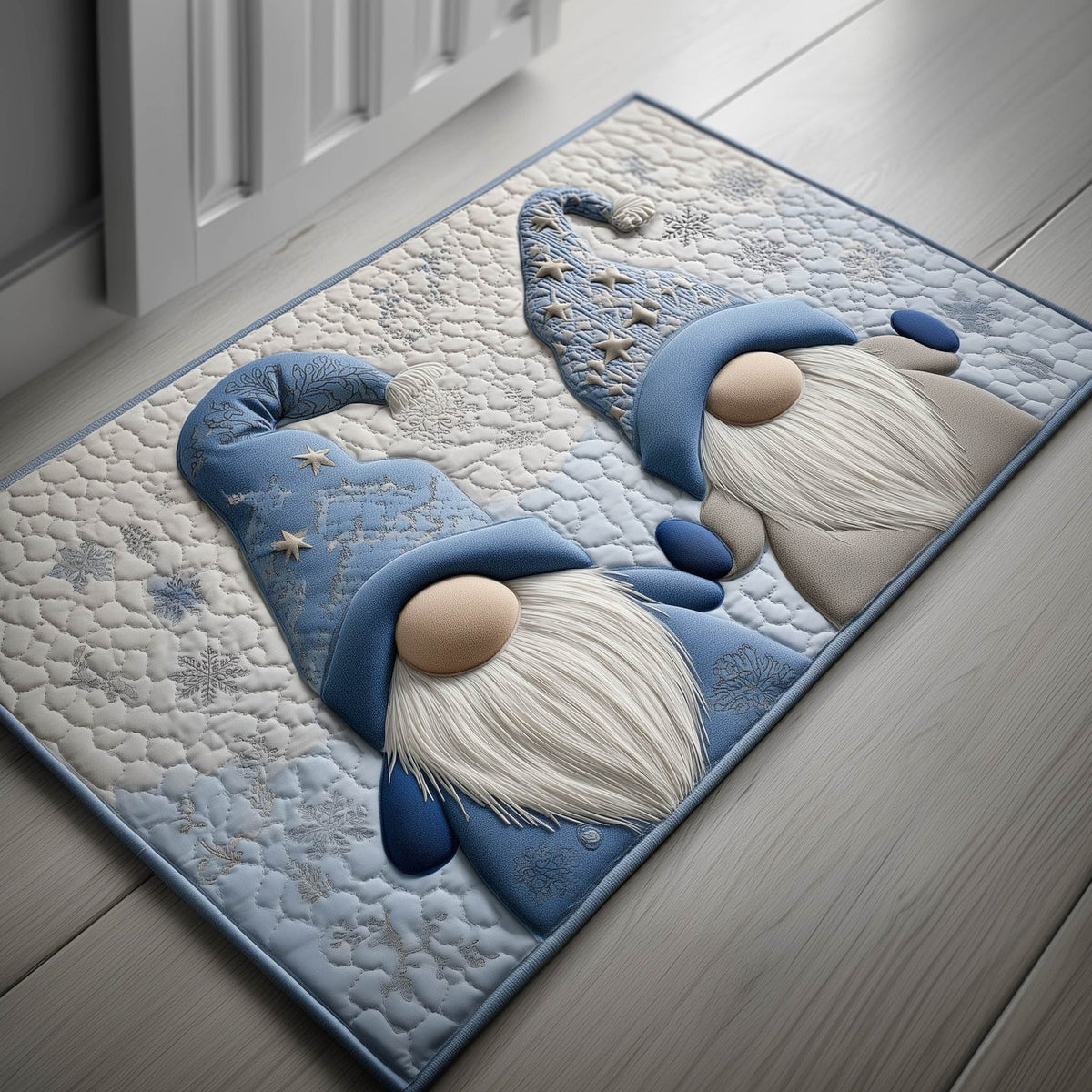 Snowy Gnome Doormat - Seasonal Holiday Design | Printed Welcome Doormat