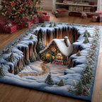 Snowy Magic area rug in a living room