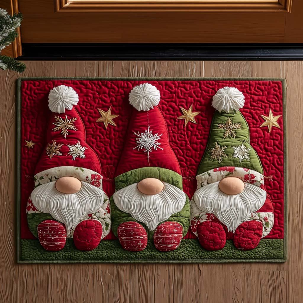 Snowy Night Doormat - Seasonal Holiday Design | Printed Welcome Doormat