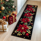 Snowy Route Runner Carpet Runner Rug - Cute Pet Design | Animal Printed Runner Rug