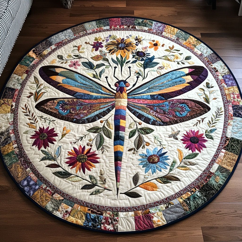 Soar with Grace Round Mat Rug - washable non-slip printed rug