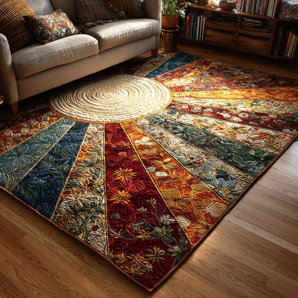 Soft Radiance area rug in a living room