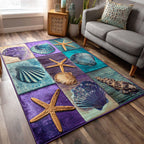 Soft Shore area rug in a living room
