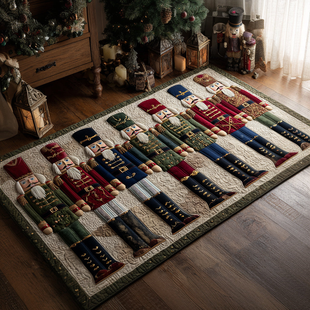 Soldiers Nutcracker Display area rug in a living room
