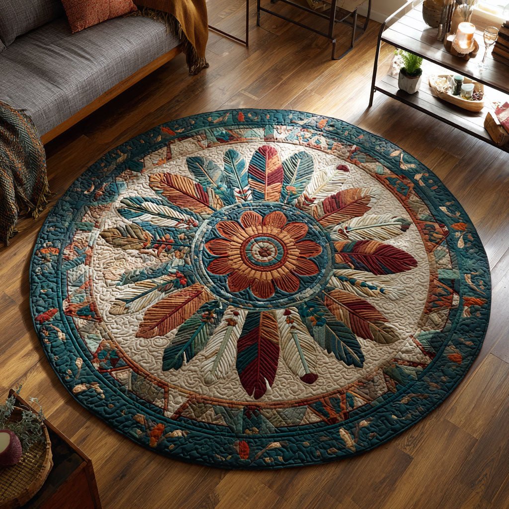 Song of the Night Round Mat Rug - Nature Design | Serene Home Decor