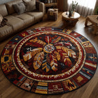 Soul Catcher Round Mat Rug - washable non-slip printed rug