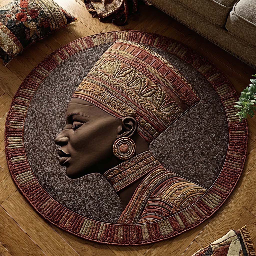 Soulbound King Round Mat Round Mat Rug - Retro Vintage Design | Nostalgia Home Decor