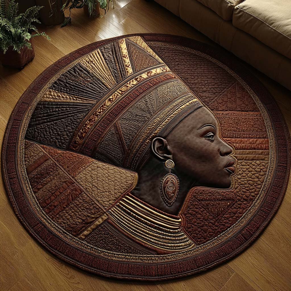 Soulbound King Round Mat Round Mat Rug - Retro Vintage Design | Nostalgia Home Decor