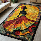 Soulbound Roots area rug in a living room
