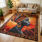 Soulbound Roots area rug in a living room