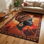 Soulbound Roots area rug in a living room