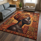 Soulbound Roots area rug in a living room