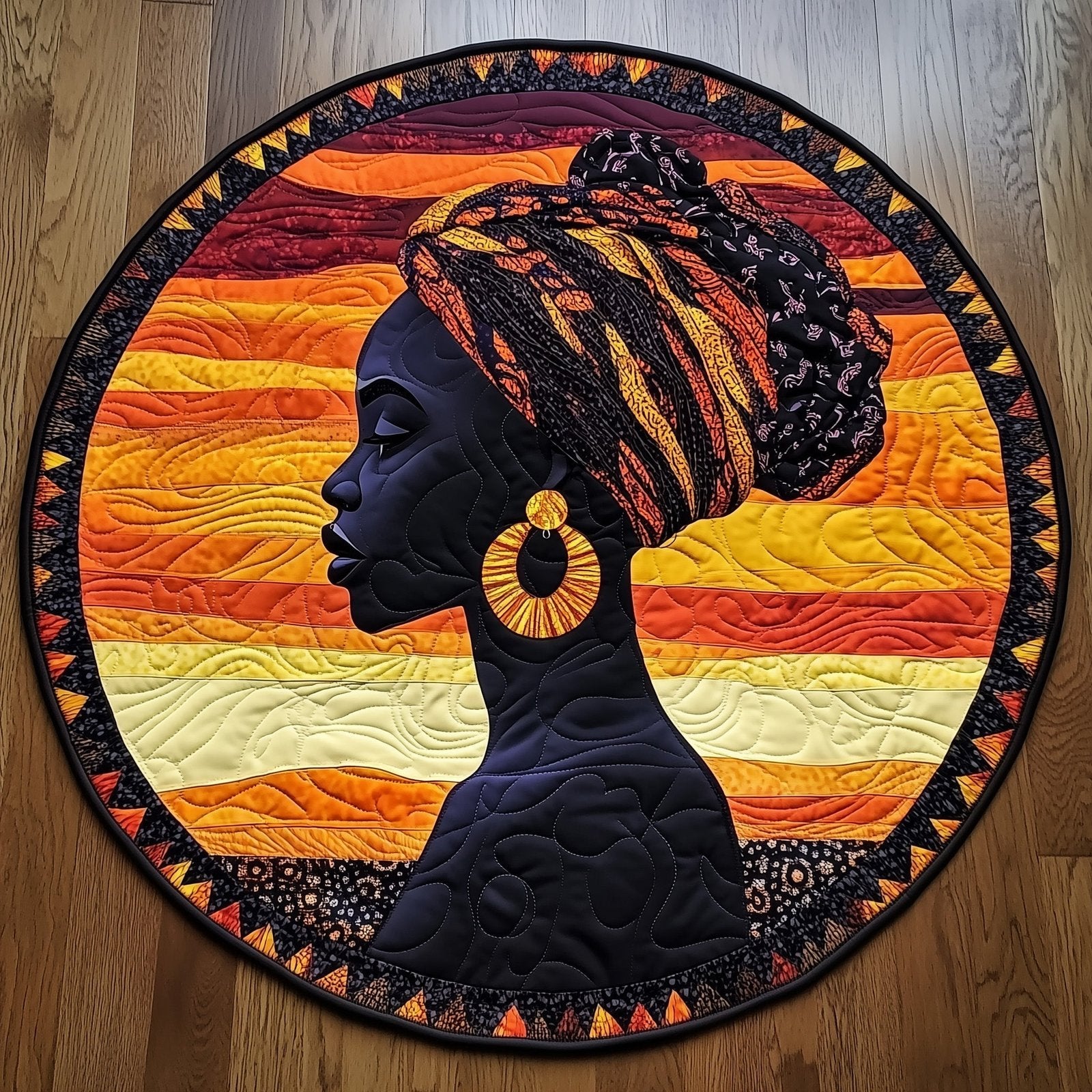 Soulbound Roots Round Mat Rug - Retro Vintage Design | Nostalgia Home Decor