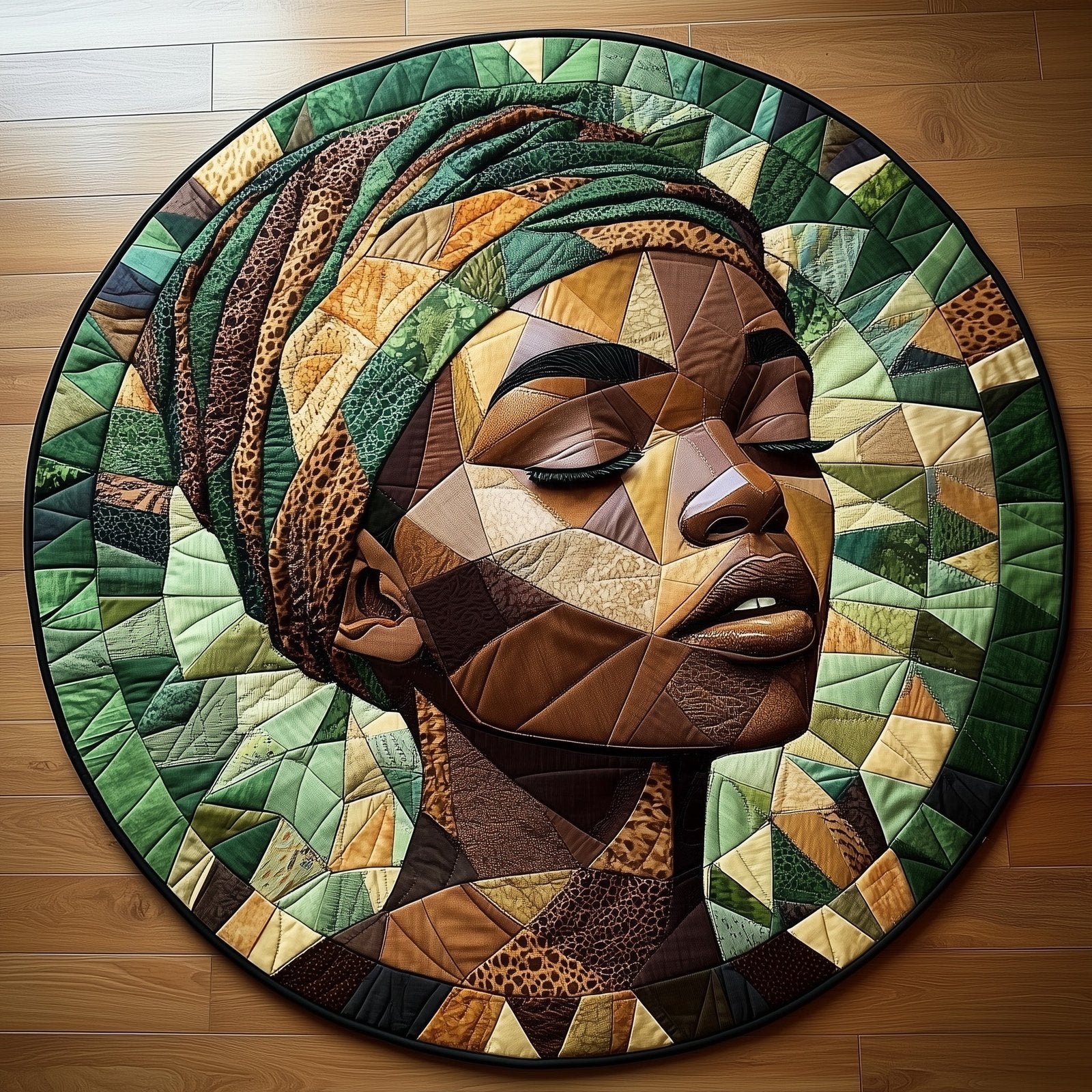Soulbound Roots Round Mat Rug - Retro Vintage Design | Nostalgia Home Decor