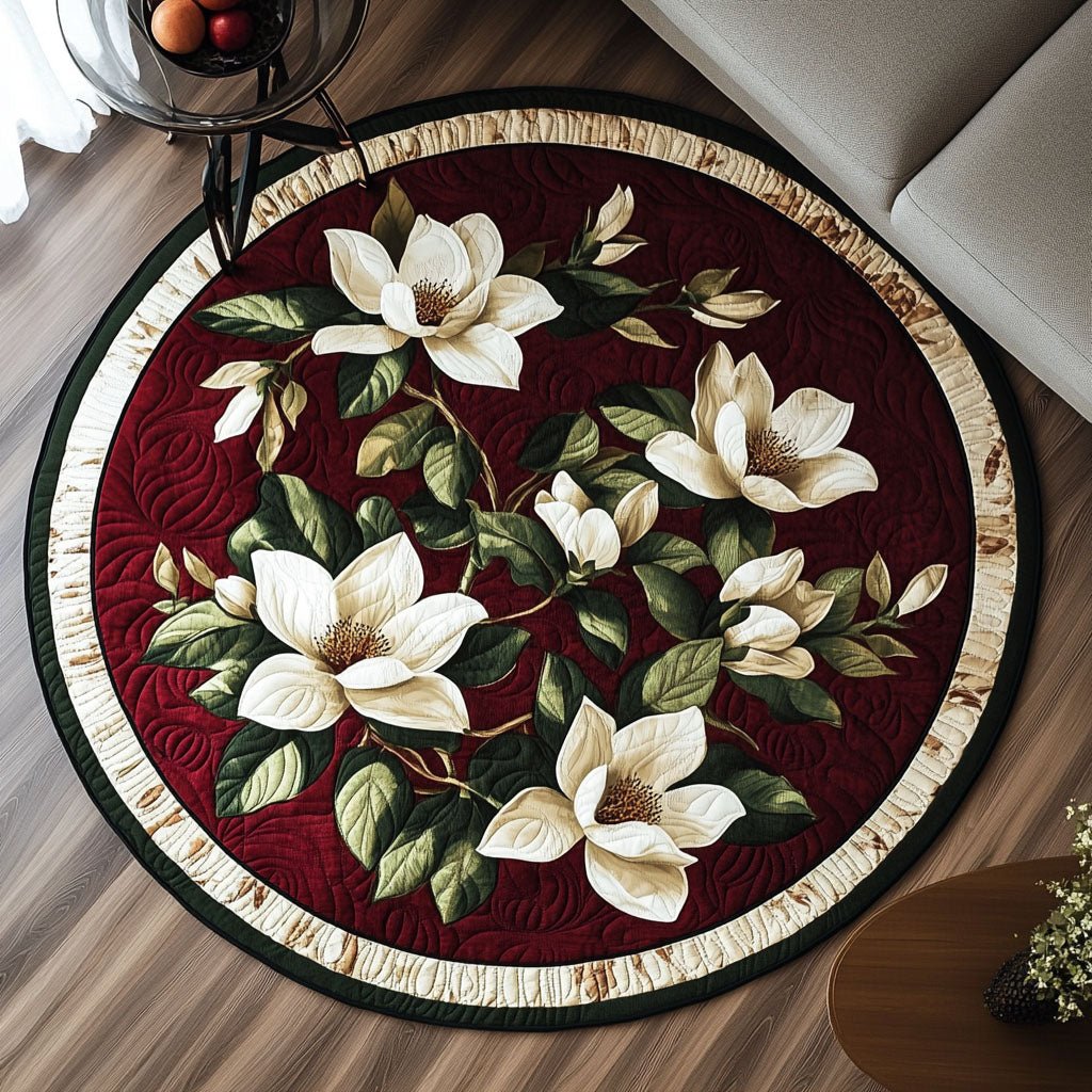 Southern Charm Round Mat Rug - washable non-slip printed rug