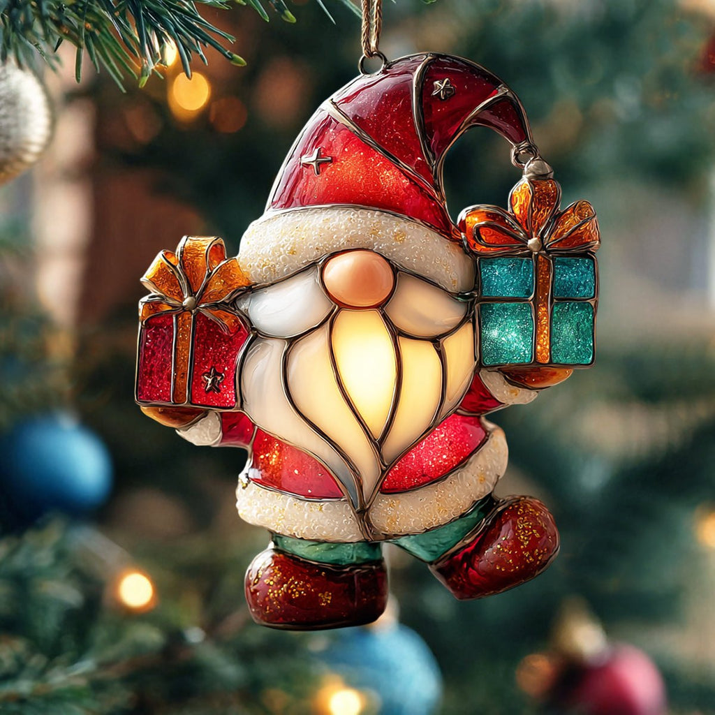 Sparkle Gnome Christmas Ornament