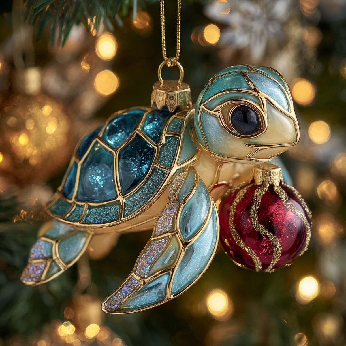 Sparkle Swimmer Christmas Ornament