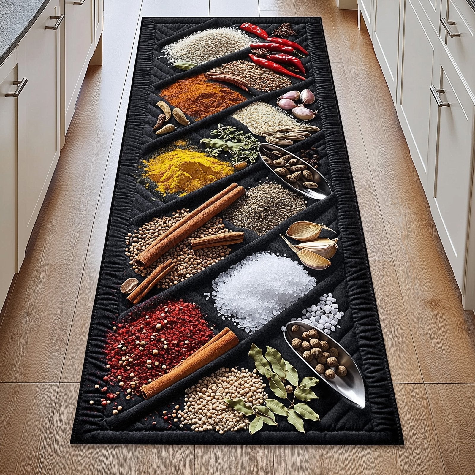 Spice Symphony Runner Rug - Nature Design | Serene Runner Rug