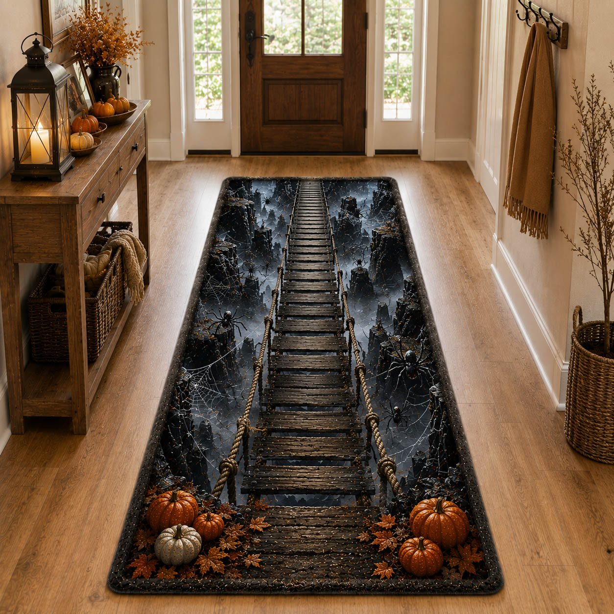 Spider Chasm Runner Carpet Runner Rug - Cute Pet Design | Animal Printed Runner Rug