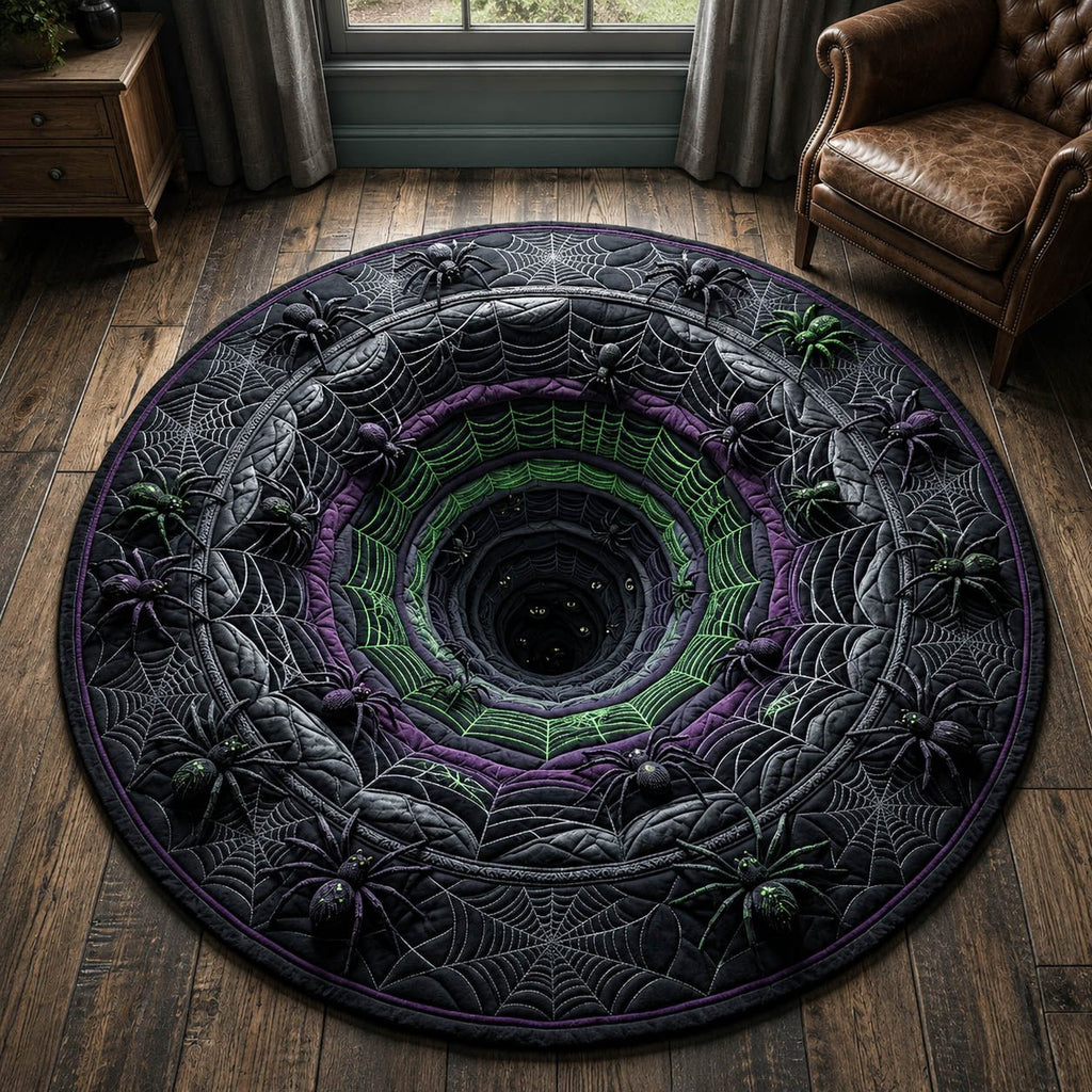 Spider Hole Round Mat Rug - Nature Design | Serene Home Decor