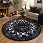 Spider Queen Vortex Round Mat Rug - Nature Design | Serene Home Decor