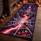 Spider Web Runner Rug - Nature Design | Serene Runner Rug - washable non-slip printed rug