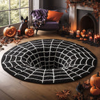 Spiderfall Pit Round Mat Rug - washable non-slip printed rug
