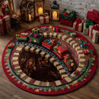 Spiral Express Round Mat Rug - Nature Design | Serene Home Decor