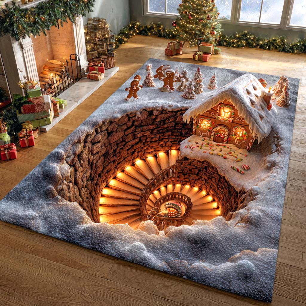 Spiral Ginger Village area rug in a living room