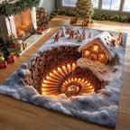 Spiral Ginger Village area rug in a living room