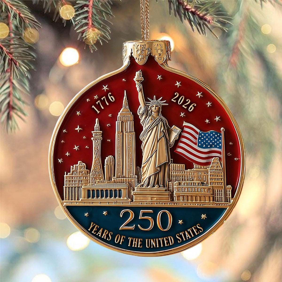 Spirit of America Christmas Ornament