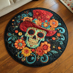 Spirit Dance Round Mat Rug - washable non-slip printed rug